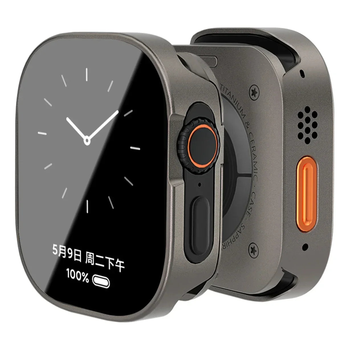 Durable Full-Coverage Metal Case for Apple Watch
