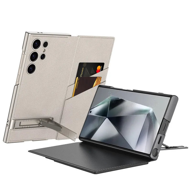 Business Premium PU Leather Flip Case for Samsung Galaxy S24 Ultra