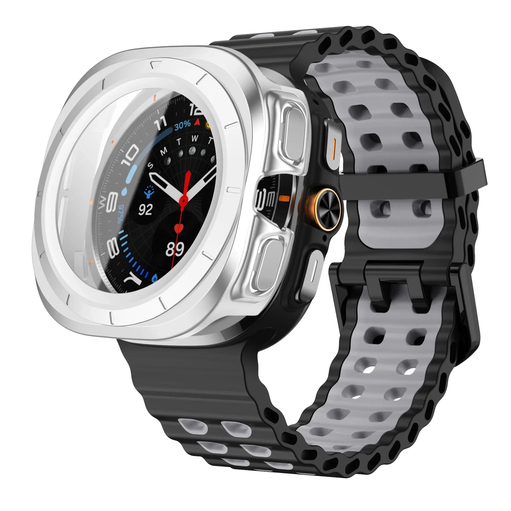 Silicone Strap & Protection Set for Samsung Galaxy Watch Ultra and Samsung Galaxy Watch Ultra (2025)