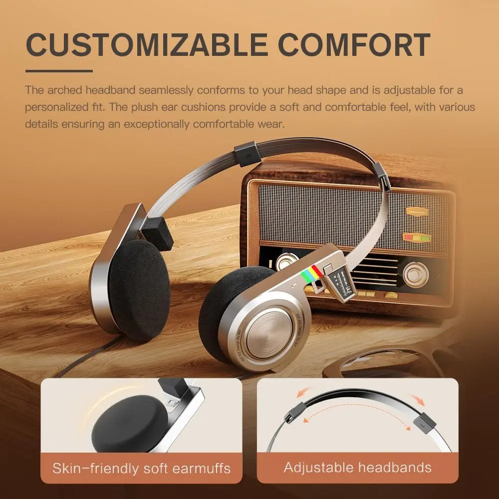 iKF R3 Premium Retro Wireless Headphones