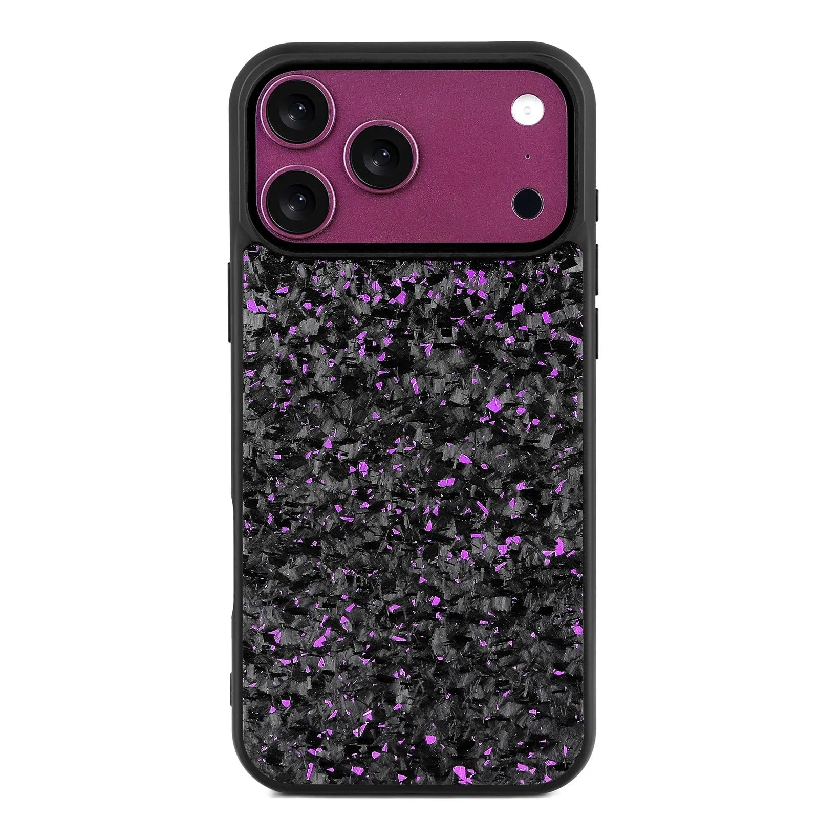 Matte Carbon Fiber MagSafe Case with Raised Camera Ring for iPhone 17 Series