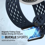 Perforated Silicone Sport Band with Magnetic Clasp for Samsung Galaxy Watch 9