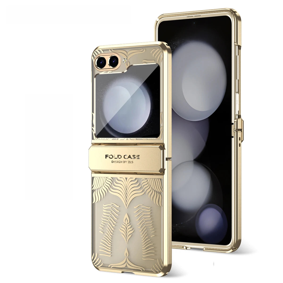 Shockproof Electroplating Transparent Case for Samsung Galaxy Z Flip 5