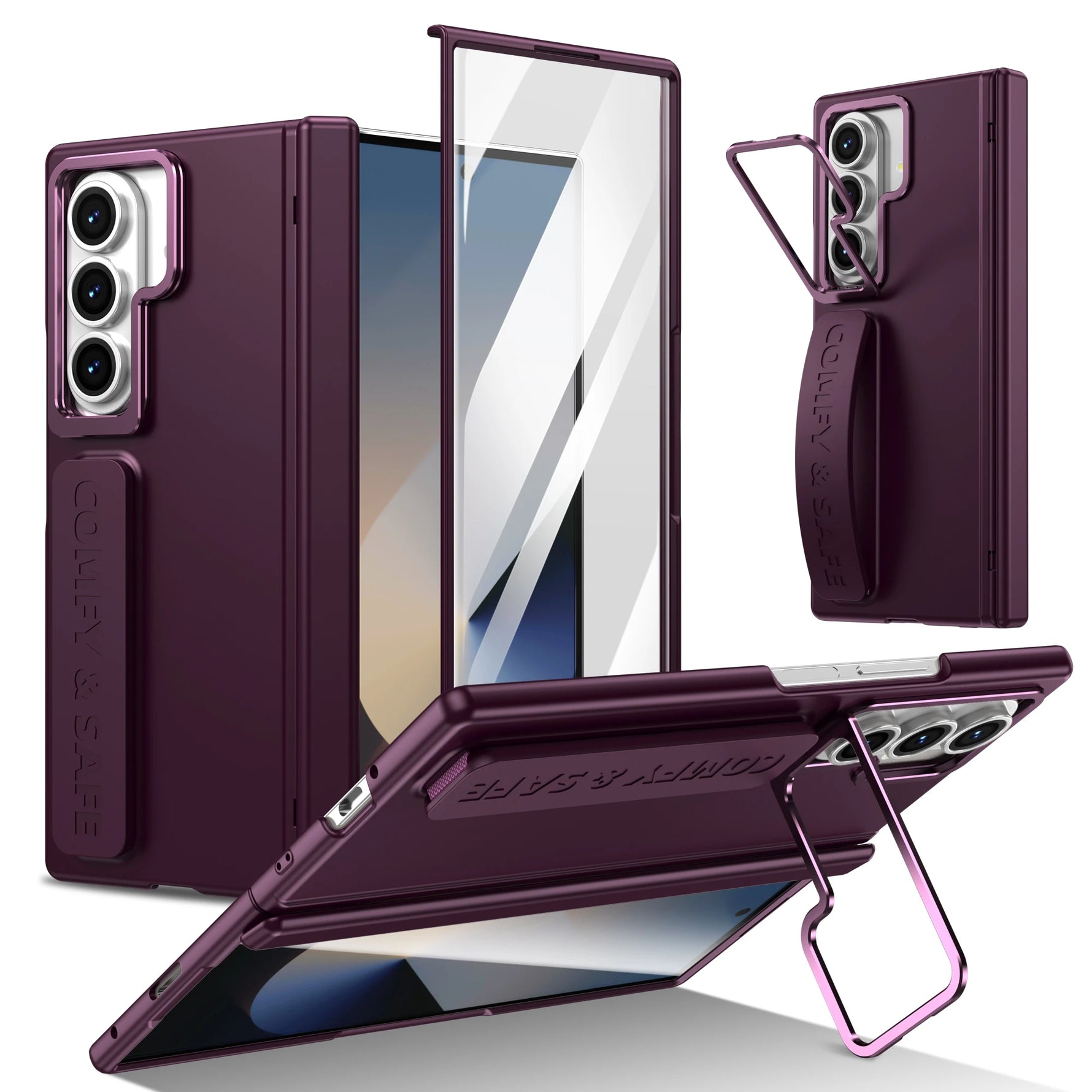 Full Hinge Protection Case with Screen Protector for Samsung Galaxy Z Fold 6