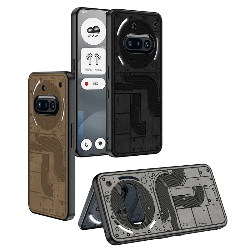 Matte PU Leather & Silicone Case for Nothing Phone 3a / 3a Pro