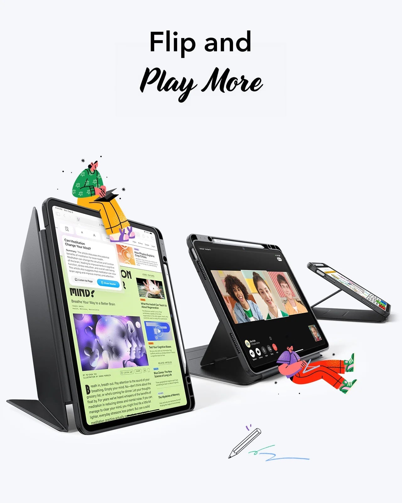 2-in-1 Removable Magnetic Cover for iPad Air M3 (2025)