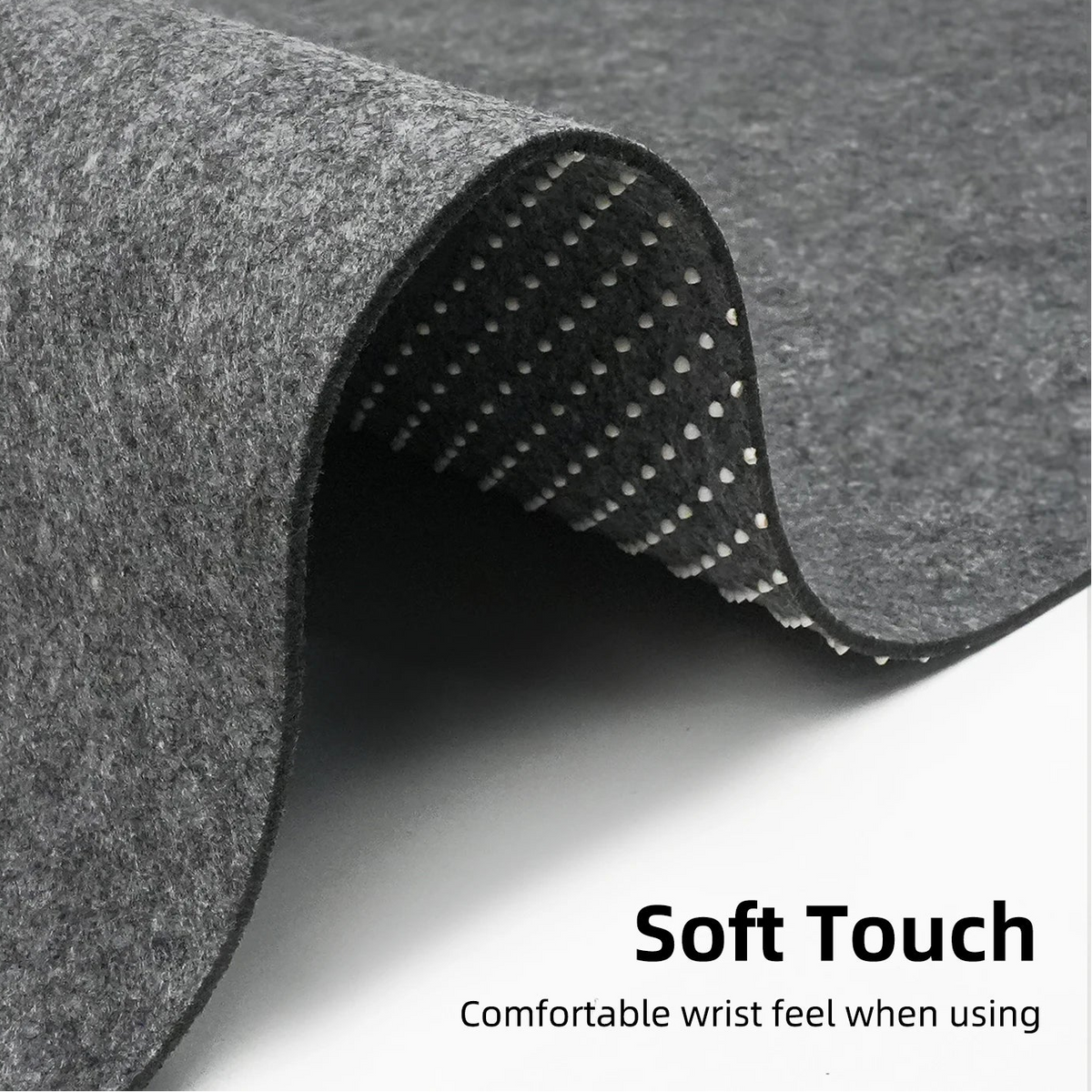 Extended Felt Desk Pad With Non-Slip Base