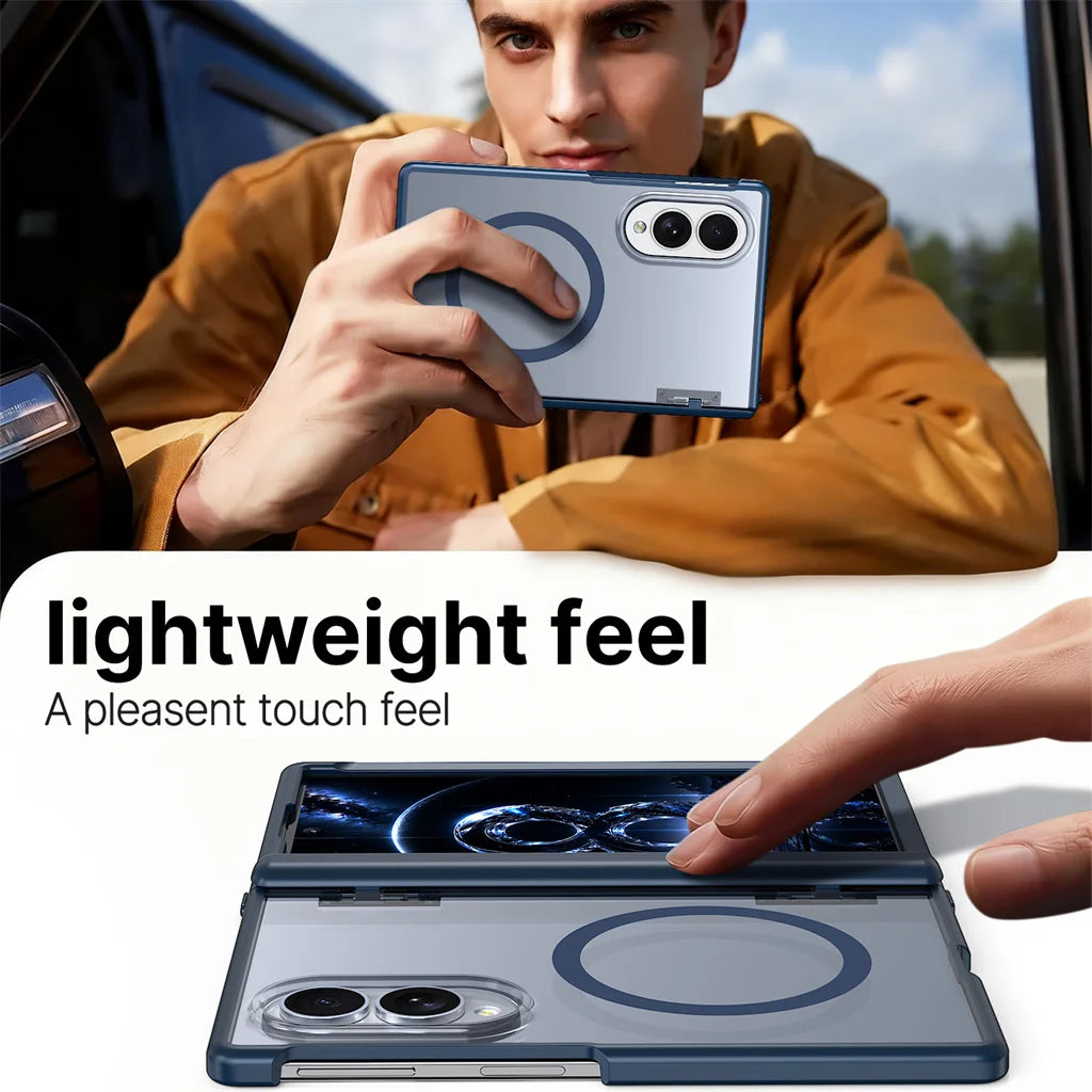 Transparent Shockproof Hinge Protection Case with Automatic Rebound for Samsung Galaxy Z Fold 8