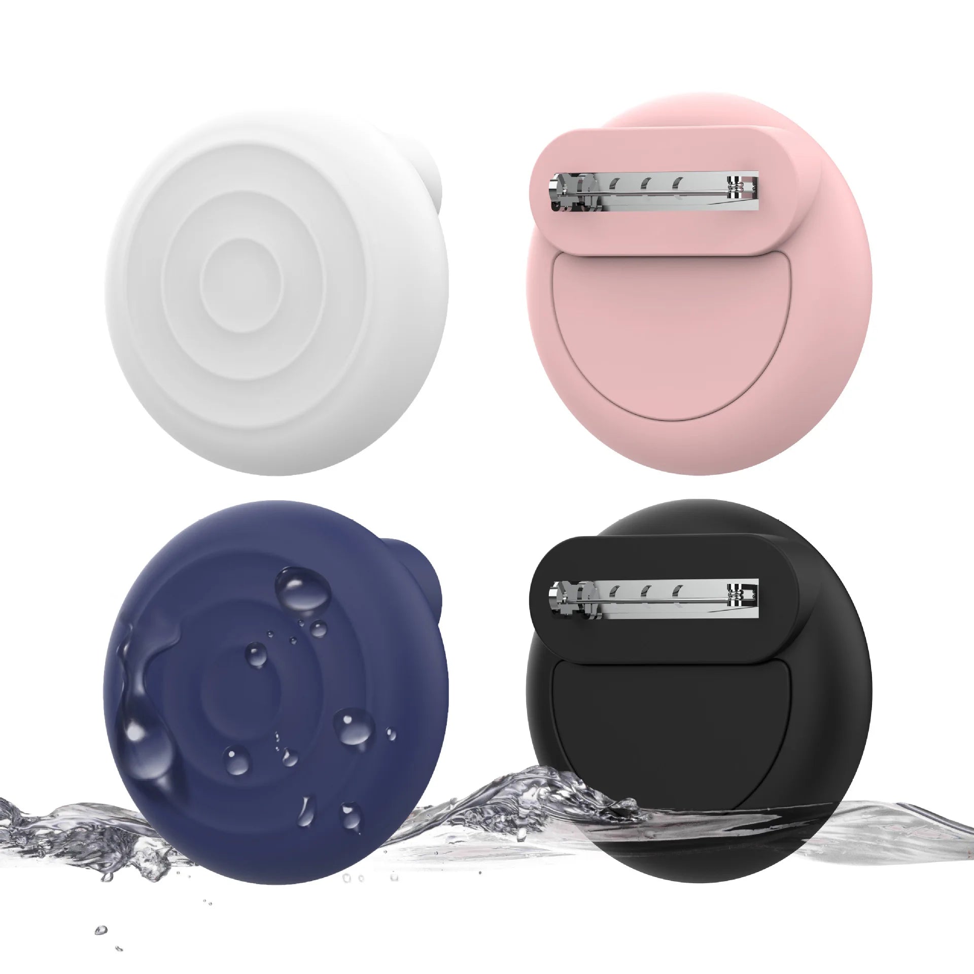 Silicone Waterproof Anti-Scratch Brooch Pin Tracker Holder for AirTag