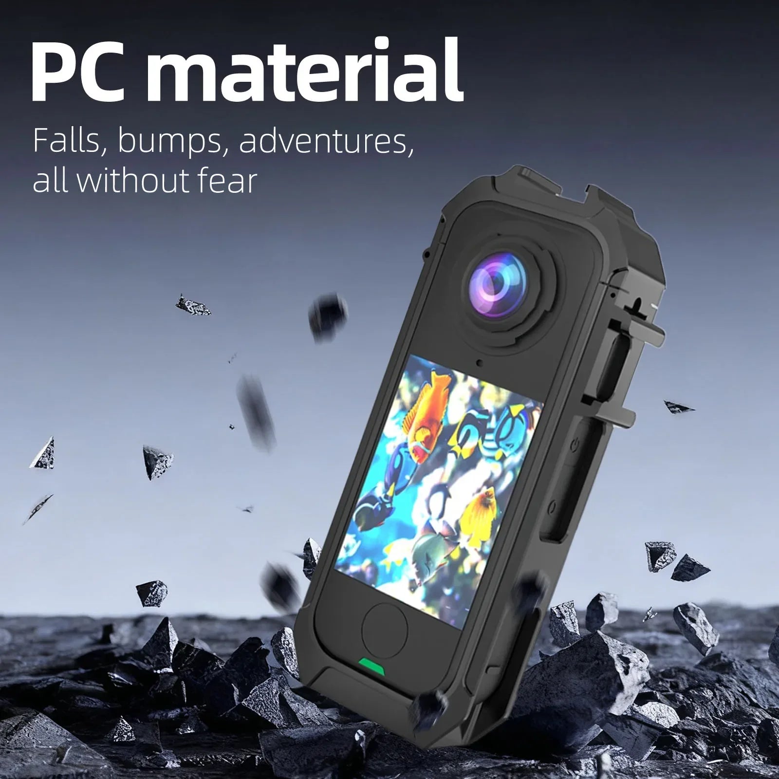 Protective PC Frame with Cold Shoe Mount for Insta360 X4 Air