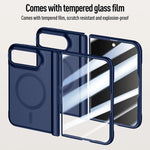 Matte Skin Feel MagSafe Case with Raised Lens Protection Ring for iPhone Duo