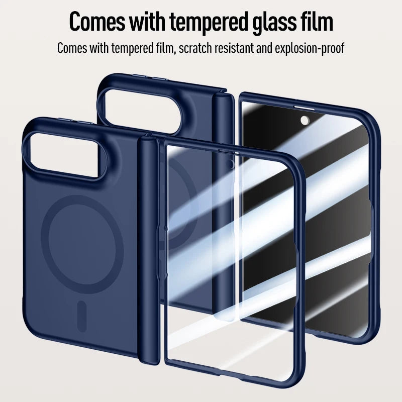 Matte Skin Feel MagSafe Case with Raised Lens Protection Ring for iPhone Duo