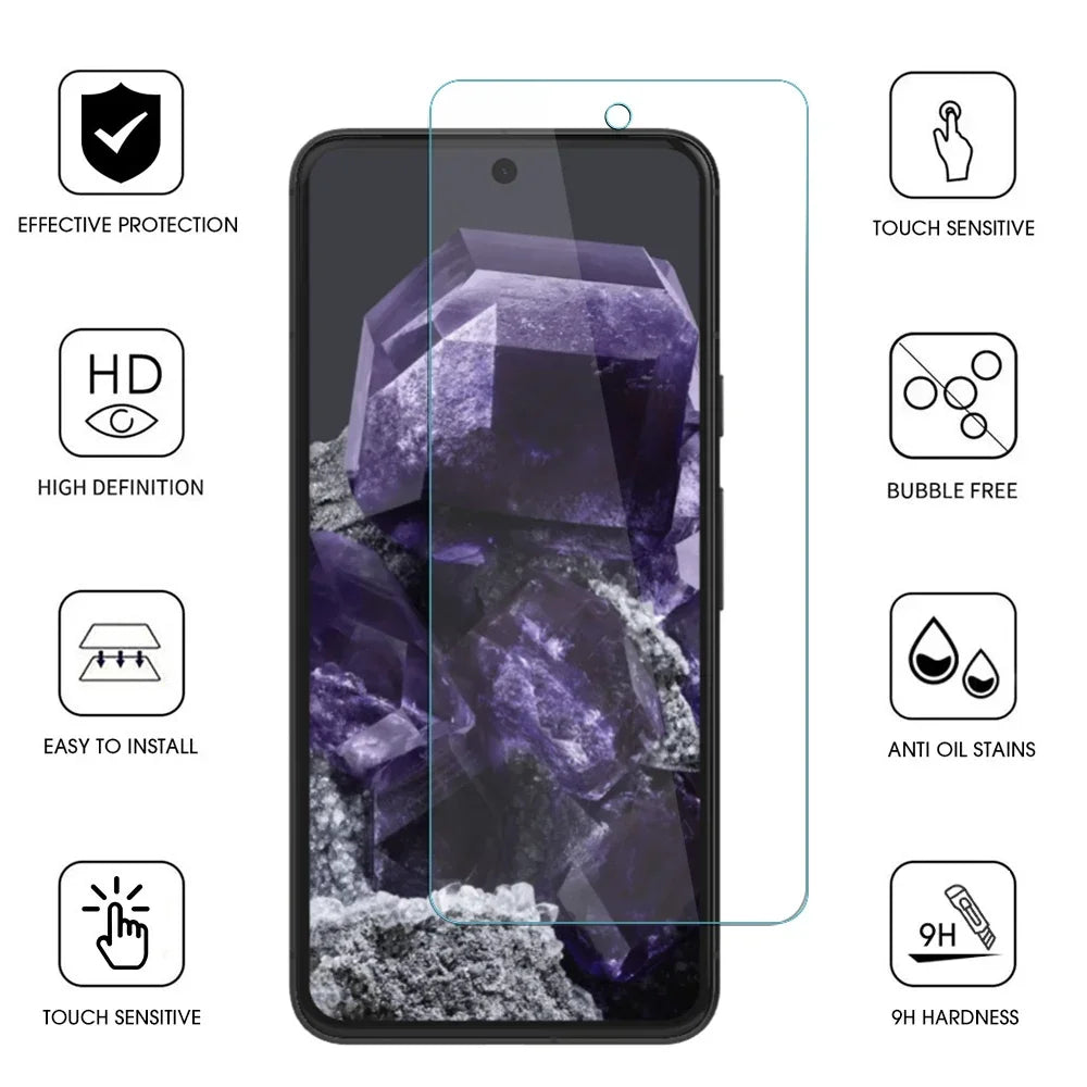 3-Pack Tempered Glass Screen Protector for Google Pixel 9 Series