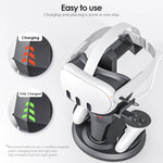 Charging Dock & Controller Holder for Meta Quest 3