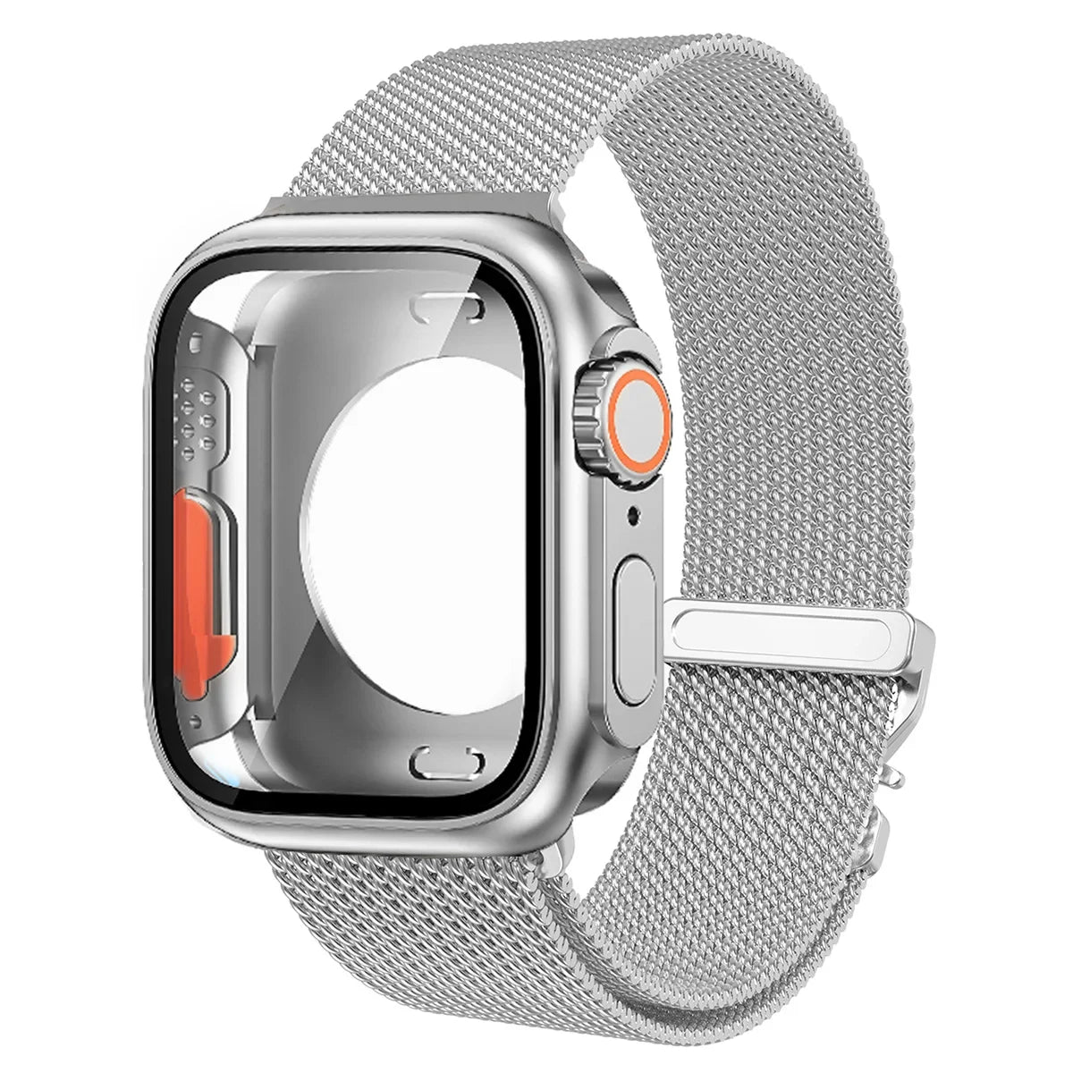 Magnetic Milanese Band with Shockproof Ultra Bumper Case for Apple Watch
