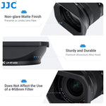 JJC Metal Lens Hood Square Cover with Lens Cap for Fujifilm XF 16-50mm f/2.8-4.8 R LM WR