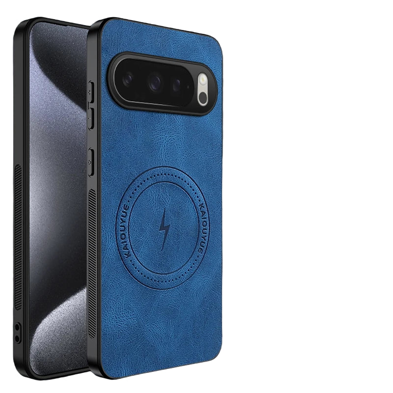 Luxury Shockproof Leather Magnetic Case for Google Pixel 10 Series