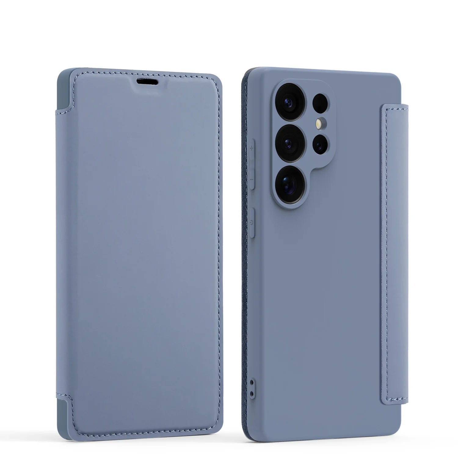 Flip Liquid Silicone Case with Card Slot for Samsung Galaxy S24 Series