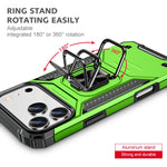 Heavy-Duty Shockproof Shockproof Case with Metal Ring Holder for iPhone 17 Series