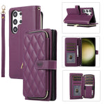 Premium Quilted Leather Crossbody Wallet Case for Samsung Galaxy S26 Series