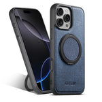 iPhone 16 Series Denim MagSafe Case with 360° Ring Bracket & Kickstand