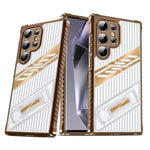 Samsung Galaxy S25 Series Heavy-Duty Armor Shockproof Case with Kickstand