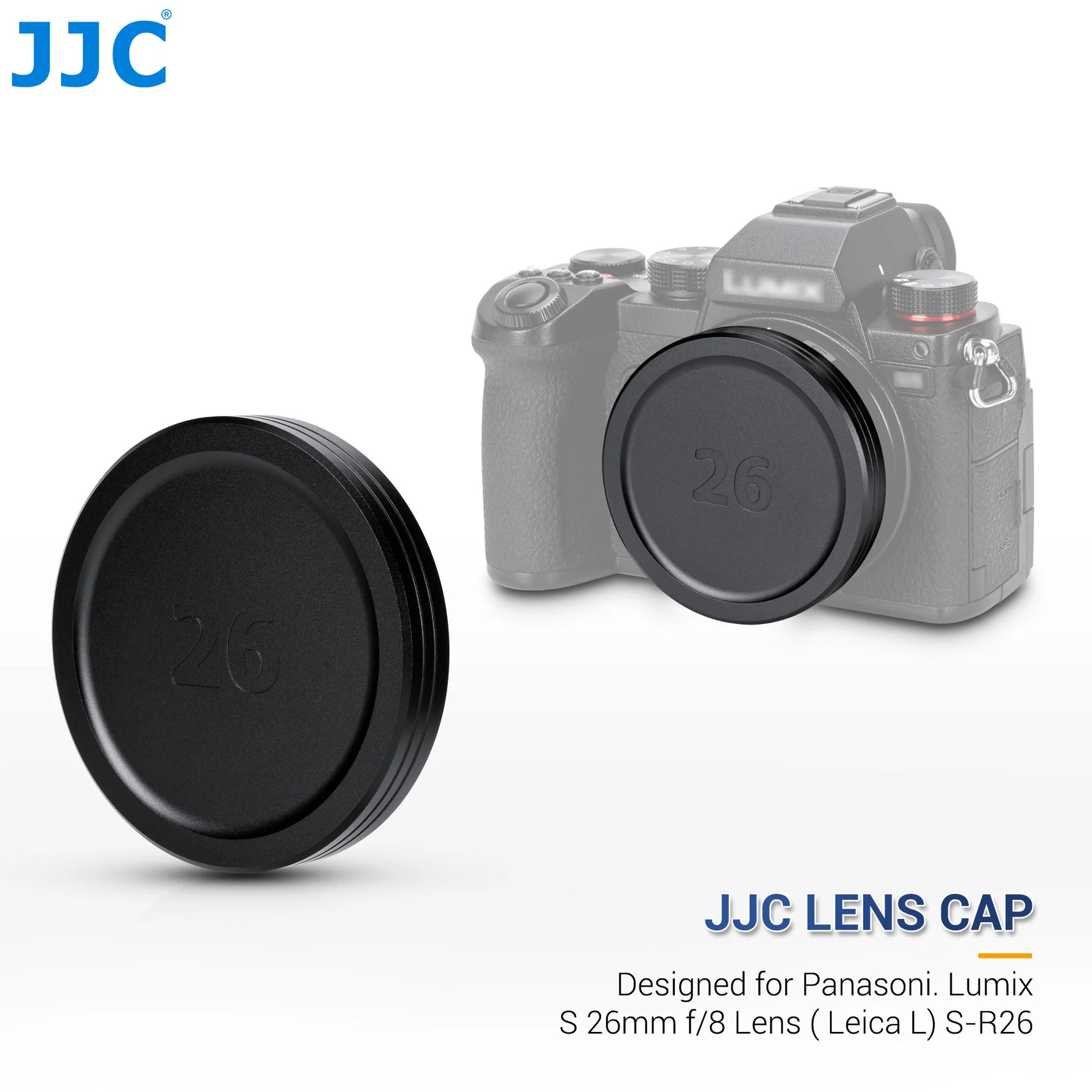 JJC Metal Lens Cap for Panasonic Lumix S 26mm f/8 (Leica L)