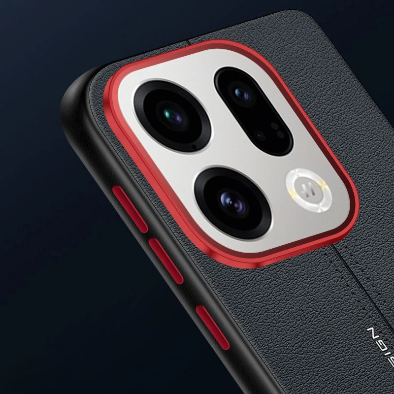 Business PU Leather Ultra Thin Case for OPPO Find X9 & X9 Pro