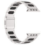 Metal and Silicone Hybrid Bracelet for Apple Watch