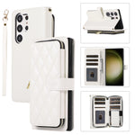 Premium Quilted Leather Crossbody Wallet Case for Samsung Galaxy S26 Series