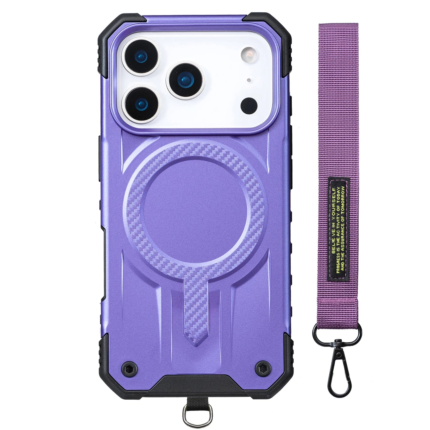 Shockproof MagSafe Case with Hand Strap for iPhone 17 Series