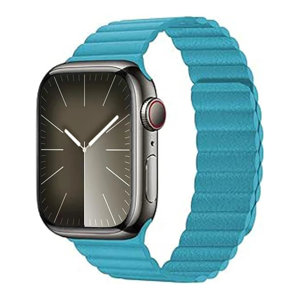 Premium Leather Magnetic Strap for Apple Watch