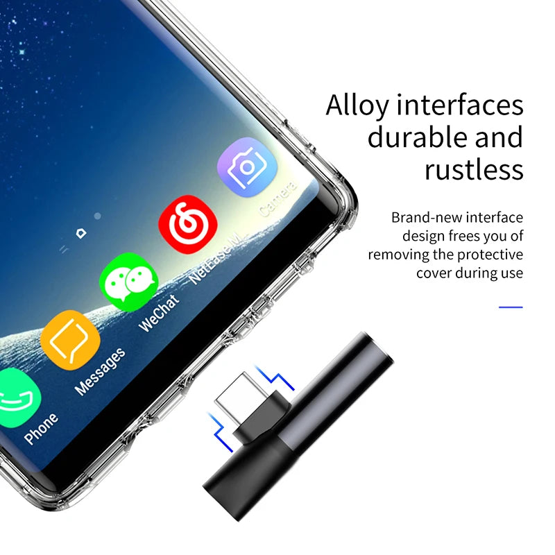 Baseus 2-in-1 USB Type-C to 3.5mm AUX Jack Audio Adapter