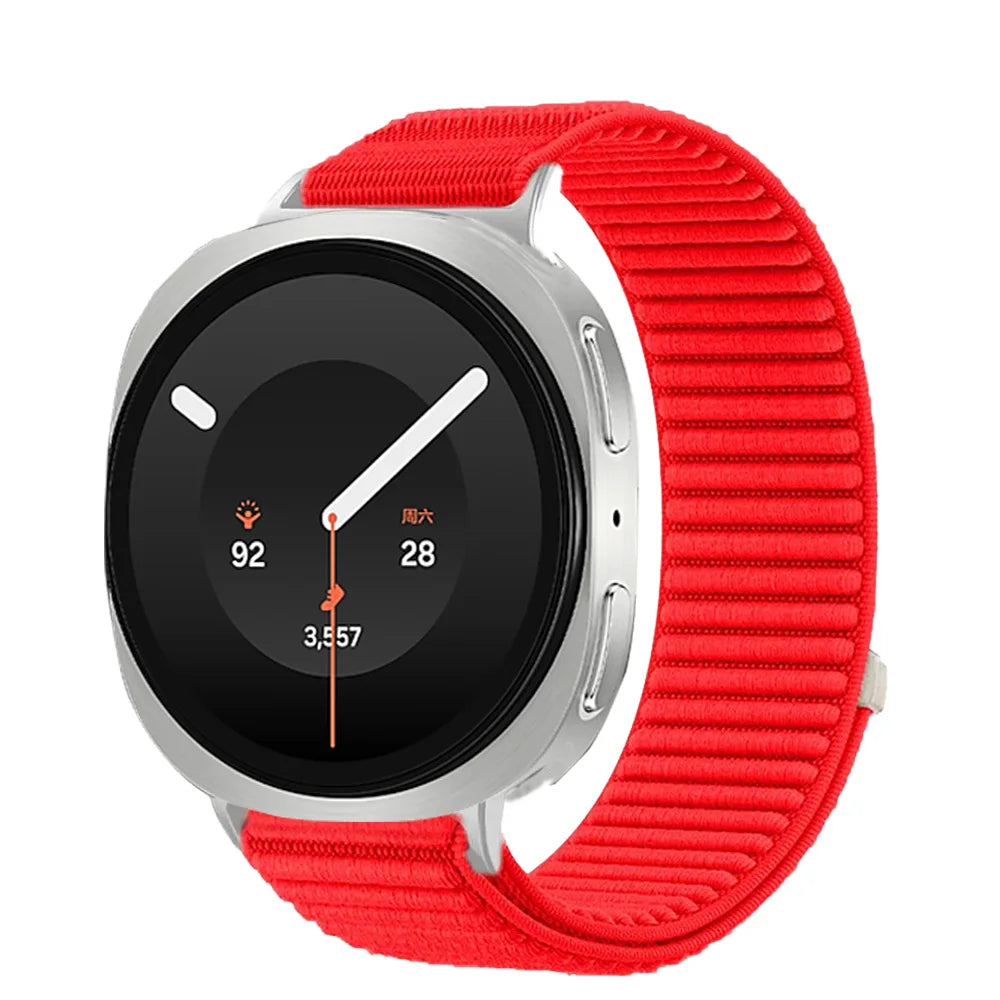 Breathable Braided Nylon Watch Band with Velcro Closure for Samsung Galaxy Watch 9