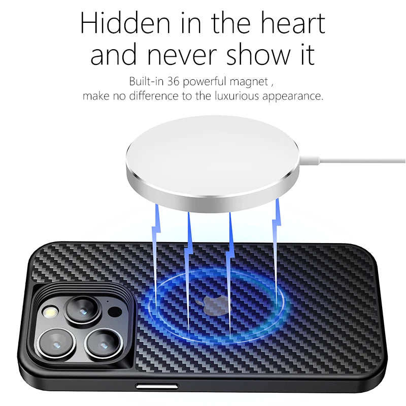 Kevlar Aramid Fiber MagSafe Case for iPhone 16 Series