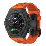Carbon Case Mod Kit With Fluororubber Strap for Samsung Galaxy Watch & Galaxy Watch 8 Classic