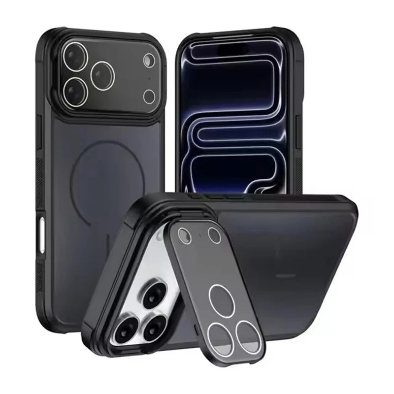 Matte TPU MagSafe Case with Full-Coverage Camera Lens Protection for iPhone 17 Series