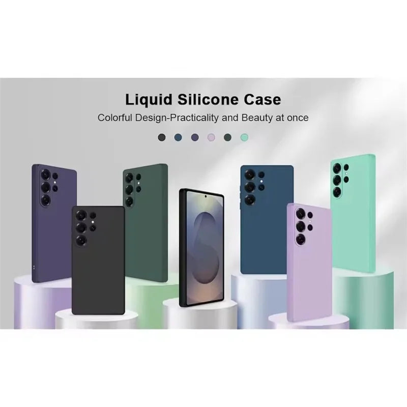 Slim Skin-Friendly Shockproof Silicone Case for Samsung Galaxy S26