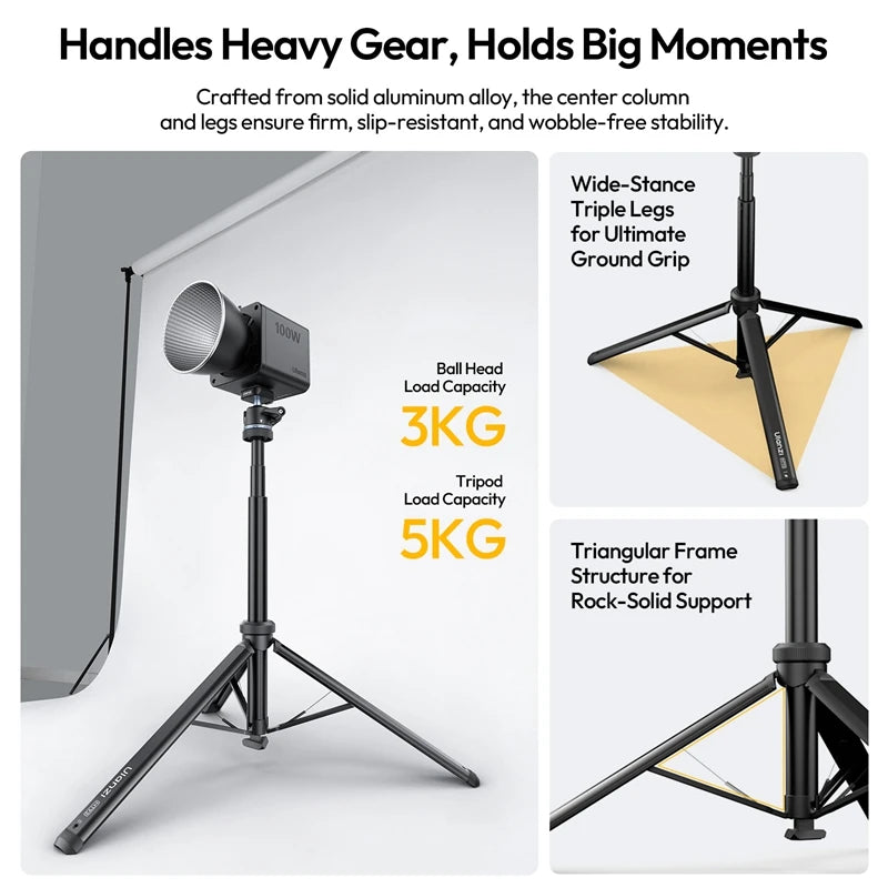 Ulanzi MT93 1.6M Auto-Open Metal Tripod with UKA Ball Head