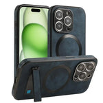 Matte PU Leather MagSafe Case for iPhone 15 Series