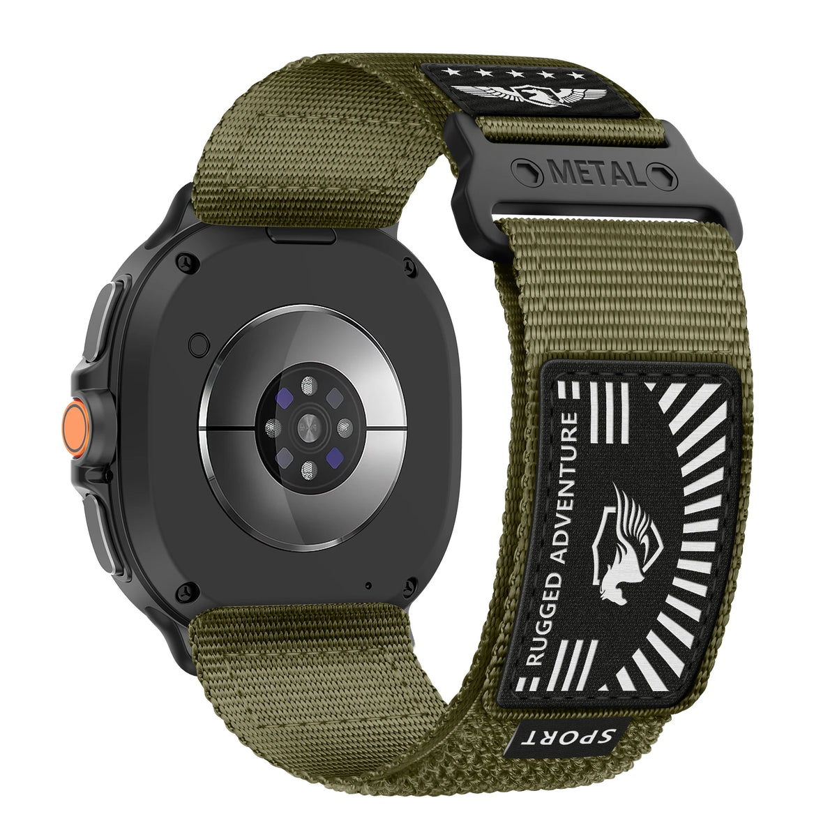 Woven Nylon Watch Strap with Metal Slide Buckle for Samsung Galaxy Watch 9