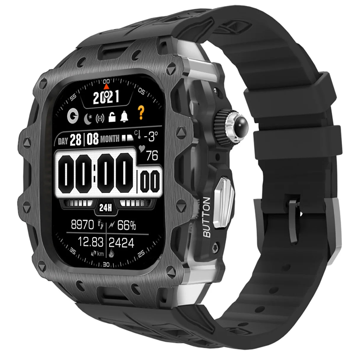 Apple Watch Series 11 (46mm) Modification Kit With Zinc Case and Sport Band
