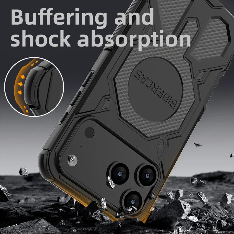 Shockproof Frosted MagSafe Case for iPhone 17 Series