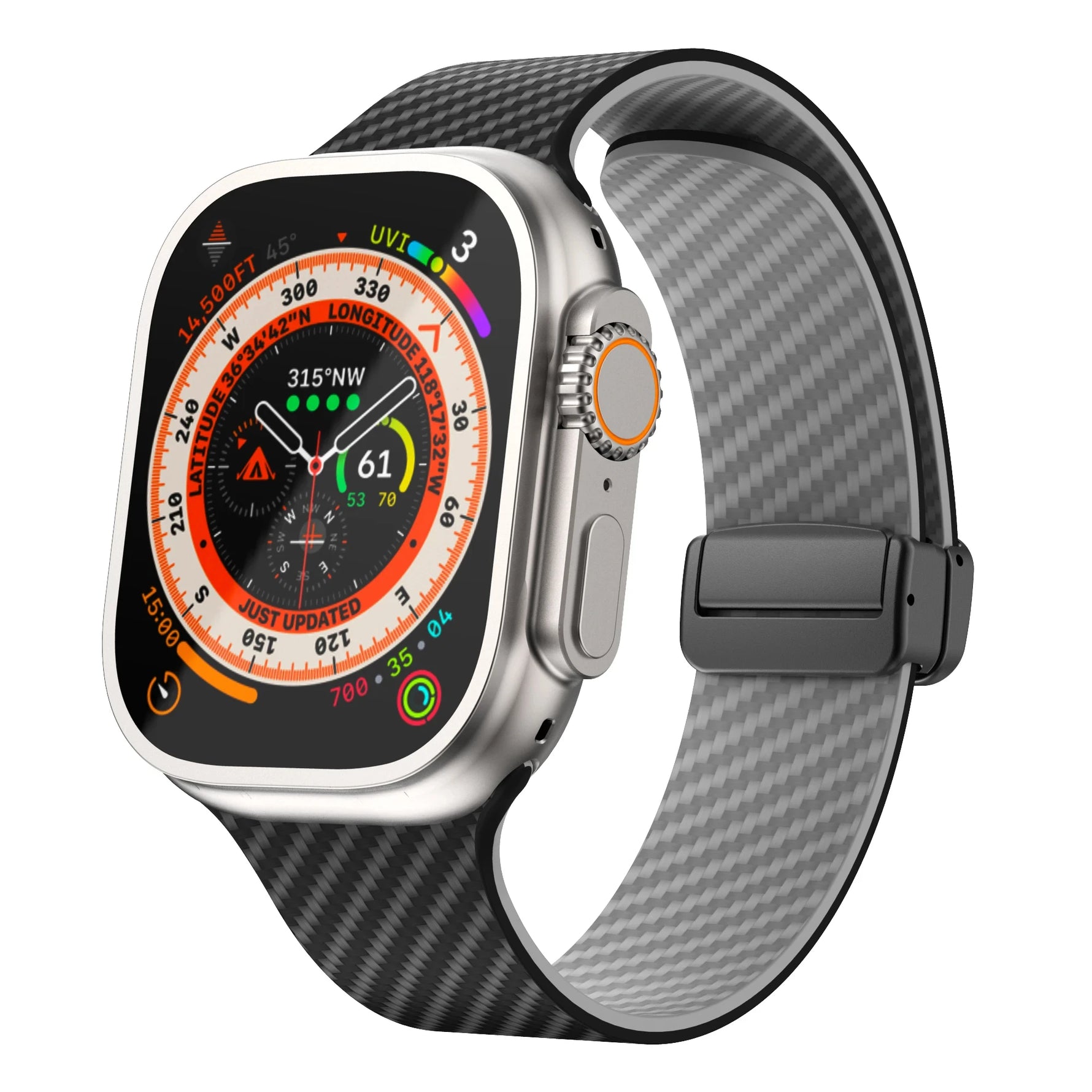 Carbon Fiber Pattern Magnetic Strap for Apple Watch