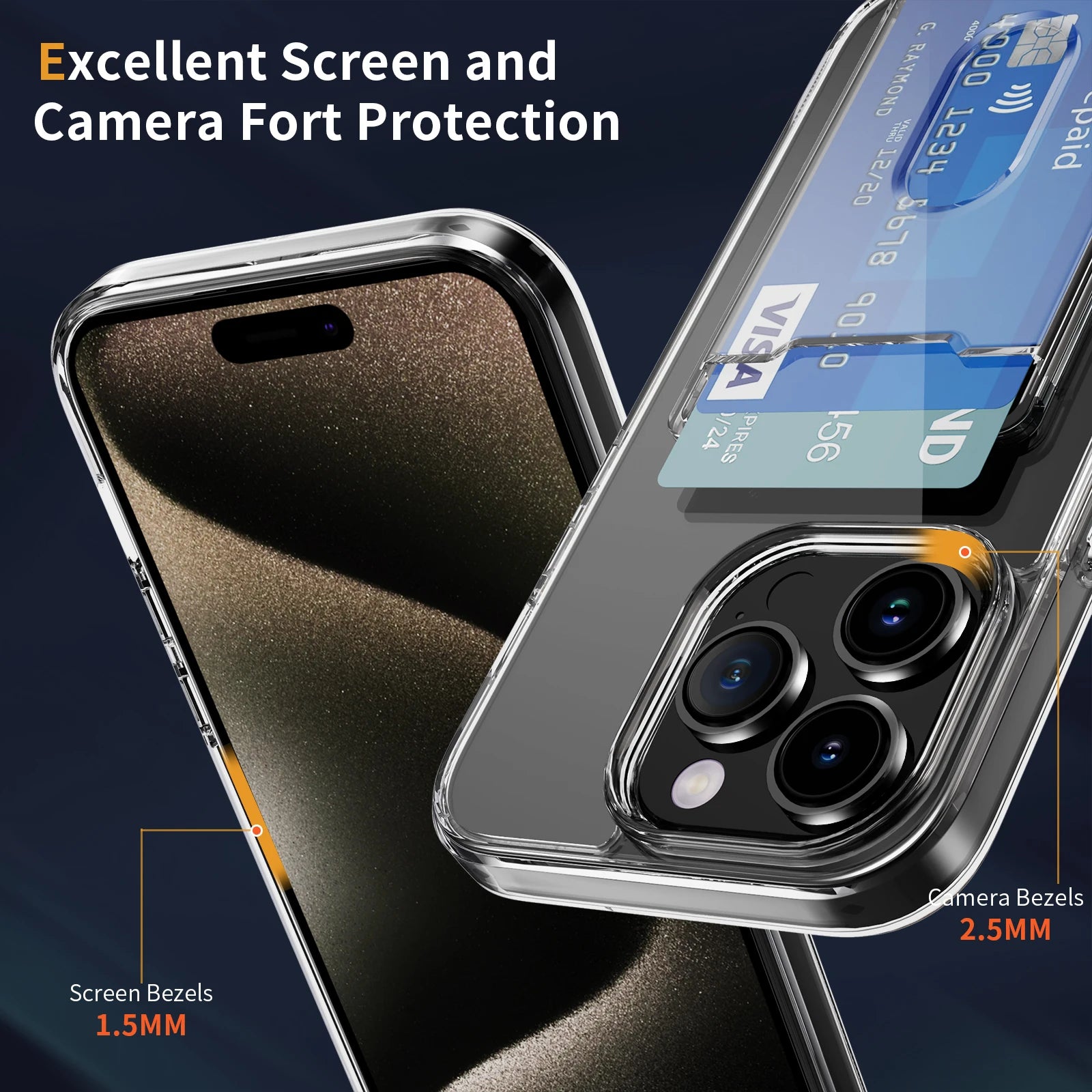 Crystal Clear Acrylic Phone Case for iPhone 16 Series