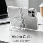 Airbag Hinge Protection Transparent Foldable Case for iPhone Duo
