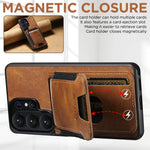 Samsung Galaxy S26 Ultra Leather Wallet Case with Vertical Card Slots