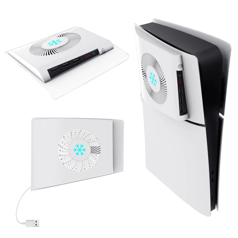 Side-Mounted Console Cooler for PlayStation 5 Slim