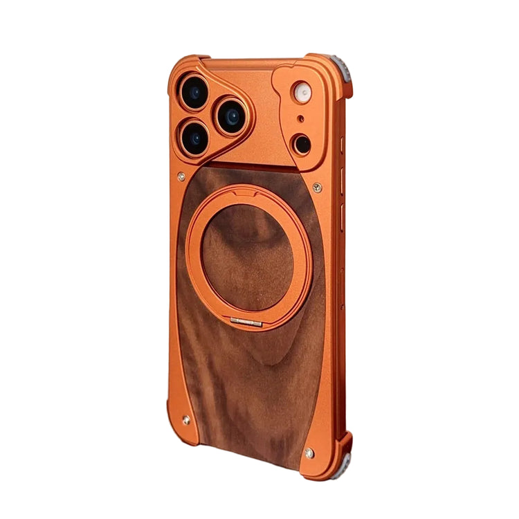 Walnut Wood & Aluminum MagSafe Case for iPhone 17 Pro / Pro Max