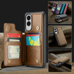 Samsung Galaxy S25 Edge Leather Wallet Case